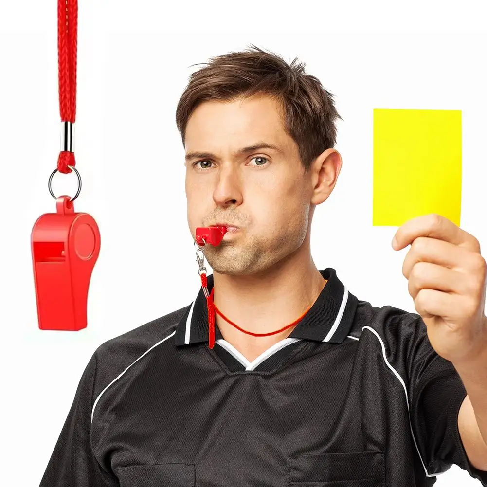 1/2/4 pezzi fischietto rosso di alta qualità gioco da arbitro fischietto da viaggio all'aperto adatto per giochi di pallacanestro e pallavolo