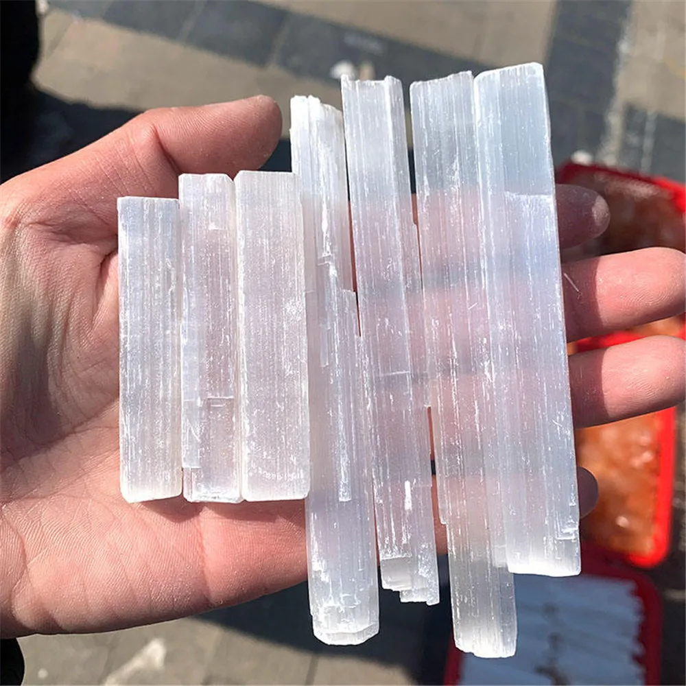 Wholesale Natural Healing Selenite Sticks Wands Energy Stone Crystal 60MM-100MM