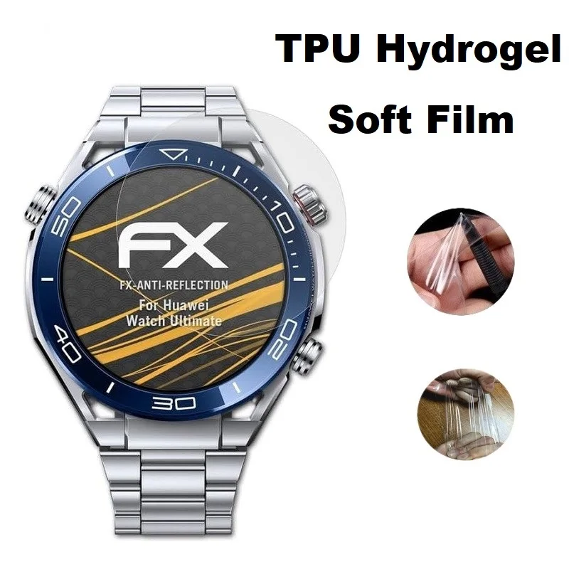 10PCS Soft TPU Hydrogel ป้องกันฟิล์มสําหรับ Huawei Watch Ultimate Smartwatch HD Clear Screen Protector