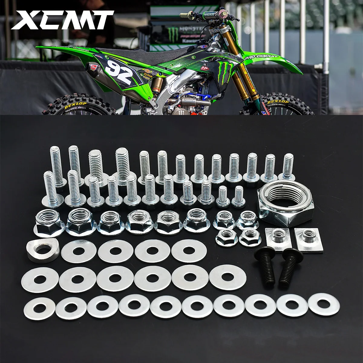 

Motorcycles Fairing Fender Screw Bolt Kit Fastener Set For Kawasaki KX KLX KXF 125 250 300 350 400 450 KX125 KX250 KX250F KX450F