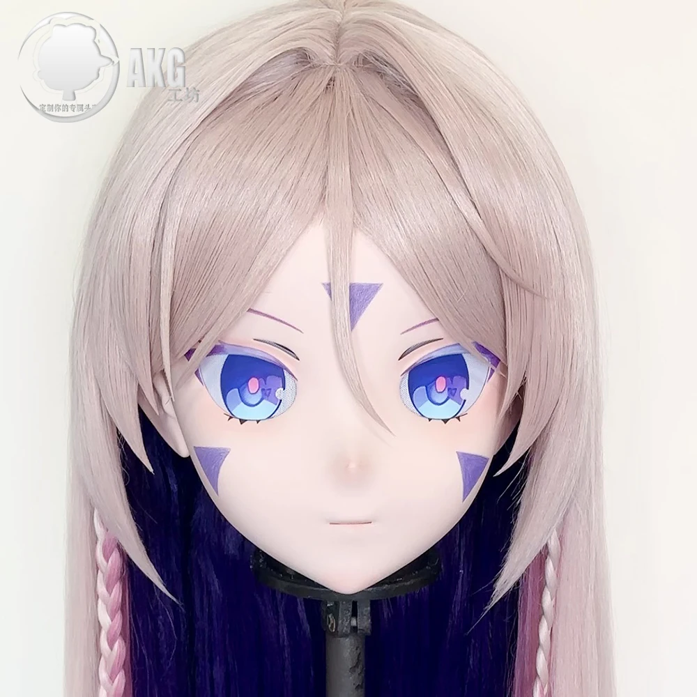 (AL313) تخصيص شخصية كروسدريس أنثى/فتاة الراتنج نصف/رأس كامل مع قفل تأثيري لعبة أنيمي اليابانية قناع Kigurumi #3