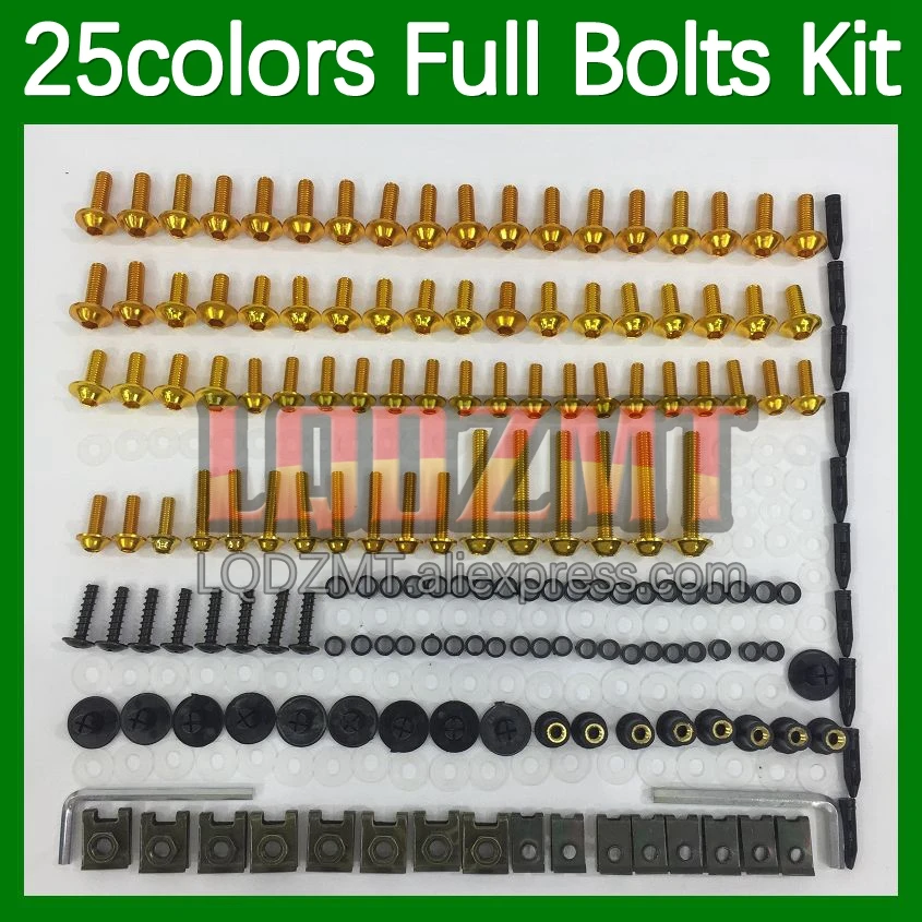 268pcs Body Bolt Full Screws Kit For HONDA CBR600 CBR 600F3 600 F3 FS CBR600F3 CBR600FS 97 98 1997 1998 Fairing Bolts screw Nut