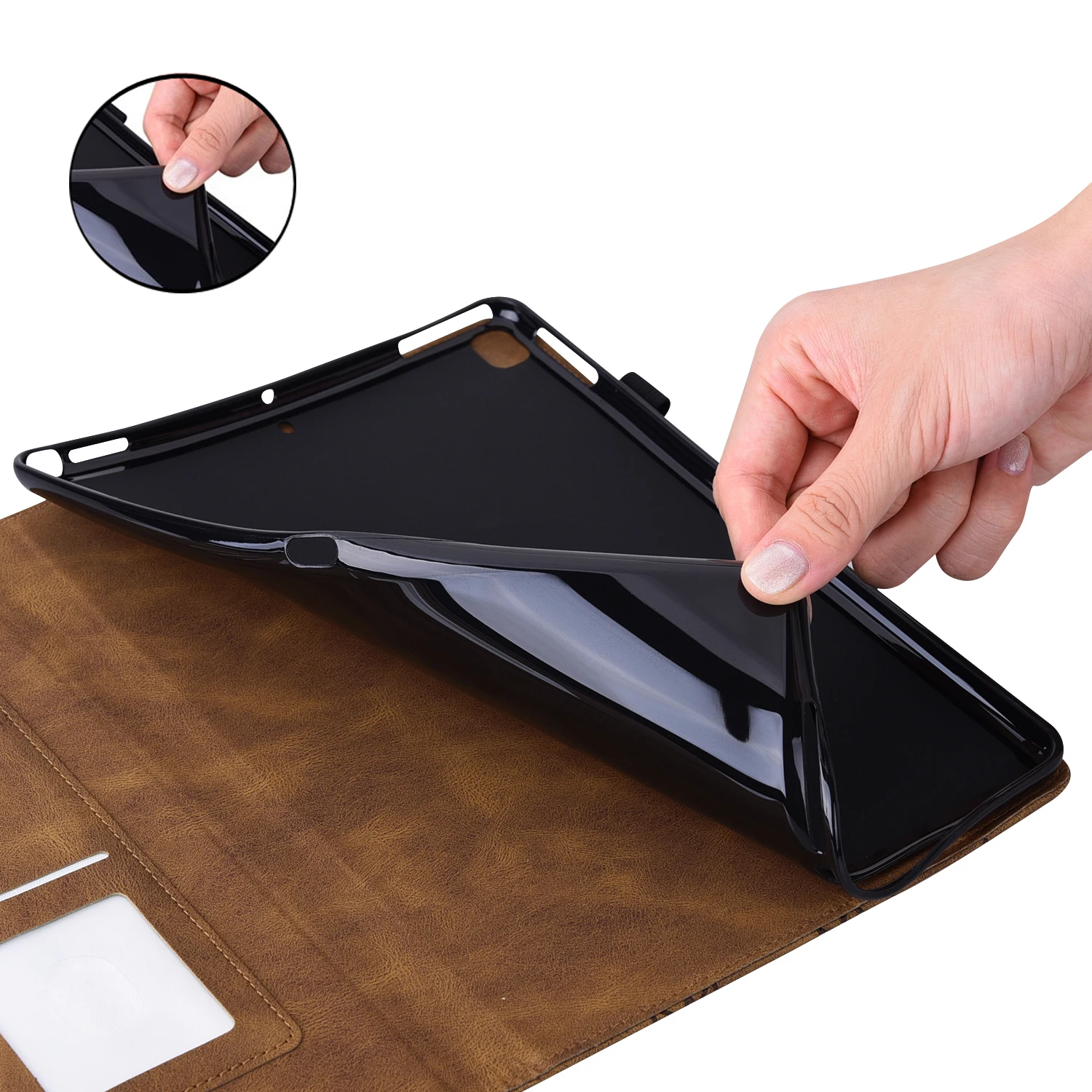 Leather Flip Case for iPad 10th 10.9 2022 Pro 11 10.2 2020 9.7 Air 4 10.5 Mini 1 2 3 5 Smart Cover 8th 7th 6th Generation Coque