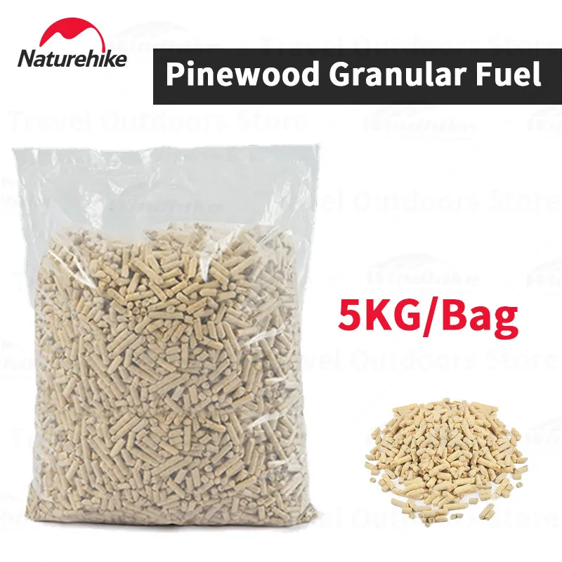 

Naturehike Pine Wood Pellet Fuel Outdoor Camping Stove Combustion Material Energy Saving Portable 5kg one bag Solid Particles