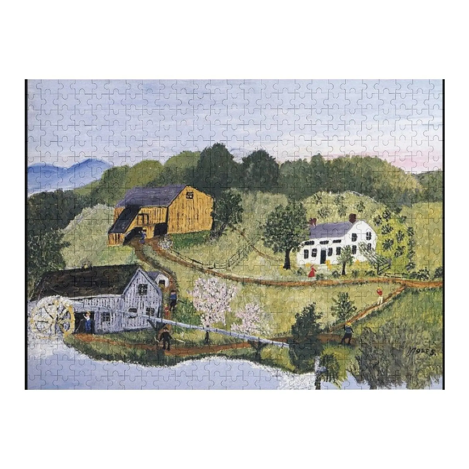 

grandma moses Jigsaw Puzzle Iq Jigsaw For Kids Custom Wood Puzzle