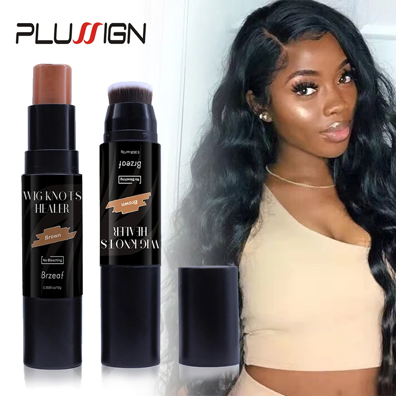 

1pcs Wig Lace Dyeing Stick With Brush Double-Head Wig Knots Concealer Stick Lace Tint Spray For Lace Wigs & Frontal Part
