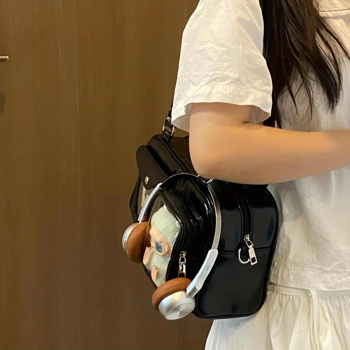 Cute Anime Crossbody Bag for Women, Large Capacity Purse for School, Cosplay & Daily Use. Durable & Trendy! Shop Now! image 4