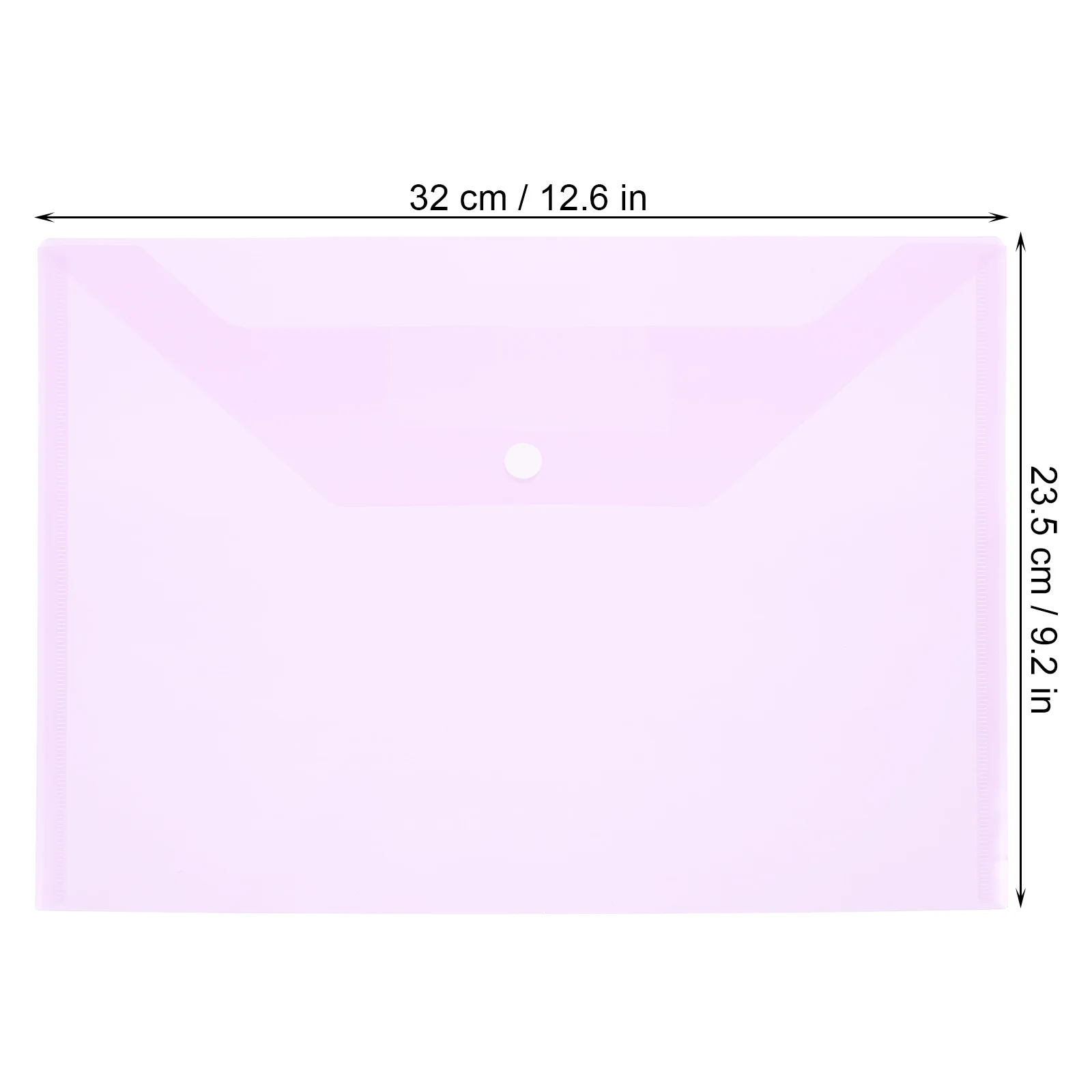 6 قطعة مجلدات ملفات Pp A4 جيوب زر المفاجئة شفافة سميكة حقيبة تخزين المستندات لمكتب المدرسة استخدام ملف مقاوم للماء