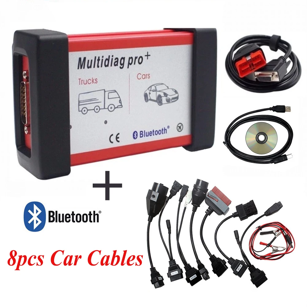 Новый Vci Vd Ds150e Cdp Multidiag Pro + Bluetooth 2021,11 генератор ключей OBD2 автомобильные/Грузовые диагностические инструменты для Tnesf delфин Orpdc сканер