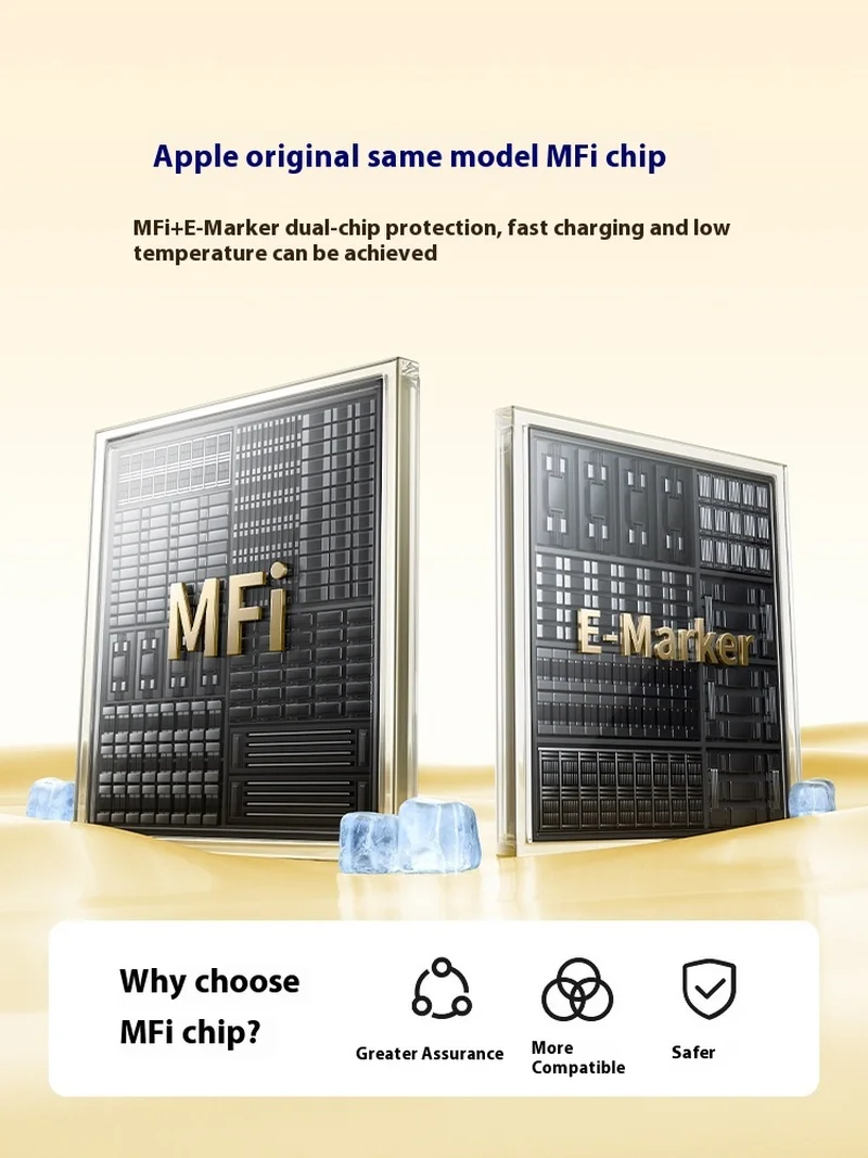 Anker MFi Certified Fast Charging Dual Type-C Data Cable for iPhone 16 pro Max PD Quick Charge Akcesoria do telefonów komórkowych