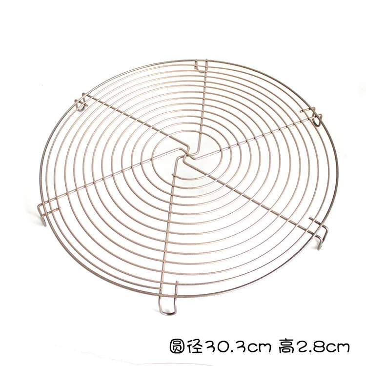 

Nonstick Cake Cooling Rack Round Baking Stainless Steel Wire Cooling Grid Cookies Biscuits Bread Tray Bakeware Tools Metal