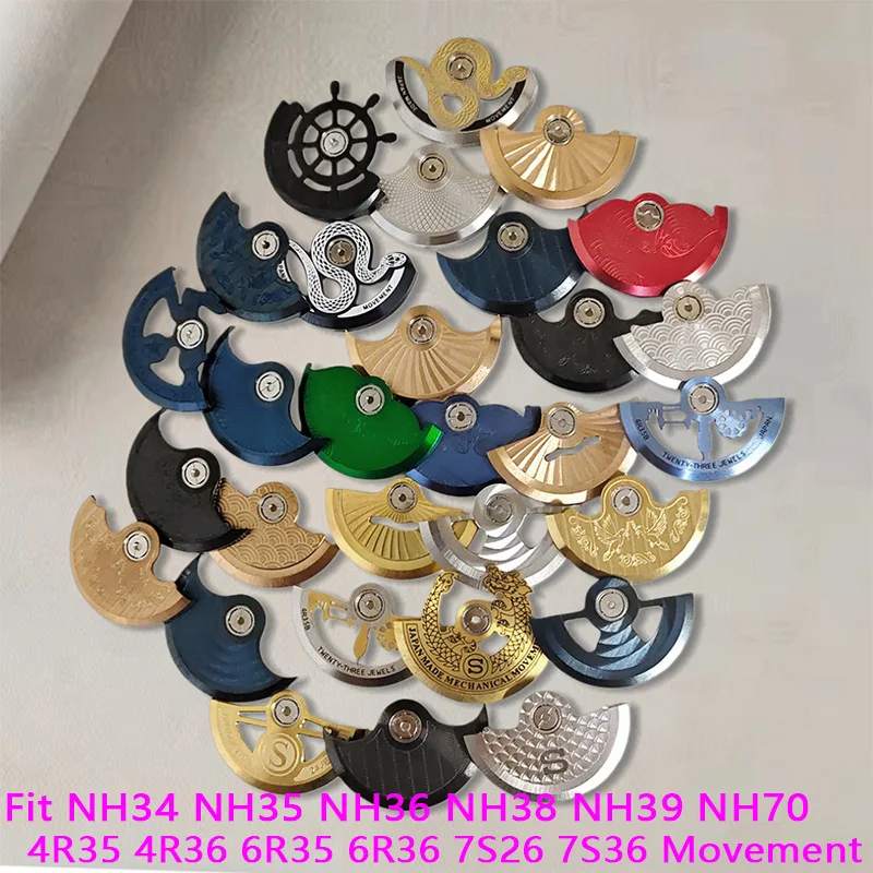 

NH35 NH36 Mechanical Rotor Automatic Hammer Rotor Fits NH35 NH36 NH38 4R35 6R35 7S26 Mechanical Movement SKX Watch Repair Parts