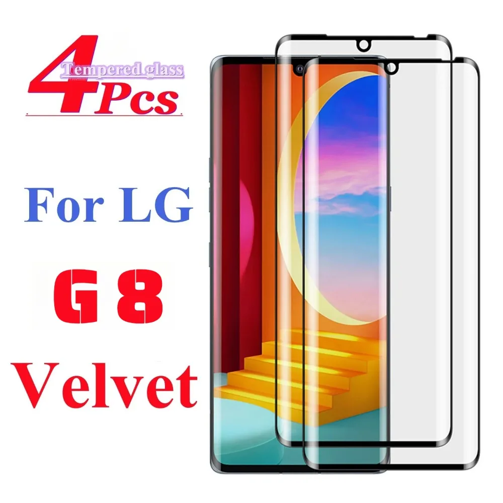 4Pcs 9D HD Screen Protector For LG Velvet 5G UW V60 V50 V40 ThinQ 5G V30S Tempered Glass for LG W41 W31 W30 Pro G8 Q92 Q70 Q61 — product photo 1 of 1