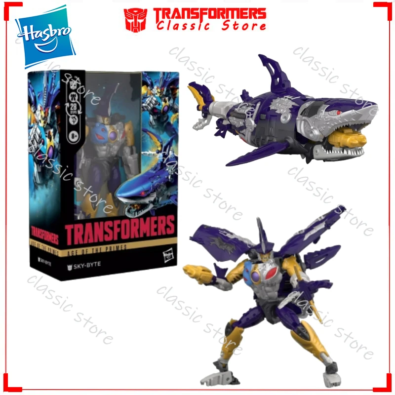 

In Stock Classic Transformers Toys Age Of The Primes Voyage Class Sky-Byte Cybertron Autobots Action Figures Collectible Gifts
