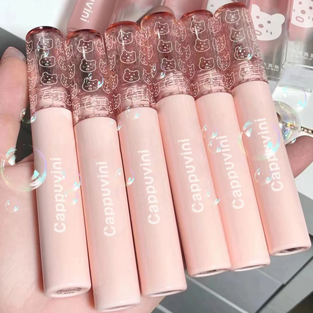 Mirror Lip Glaze Watery Lip Gloss Waterproof Moisturize Sexy Red Lip Tint Lipstick Lasting Non-stick Cup Lip Gloss Cosmetics