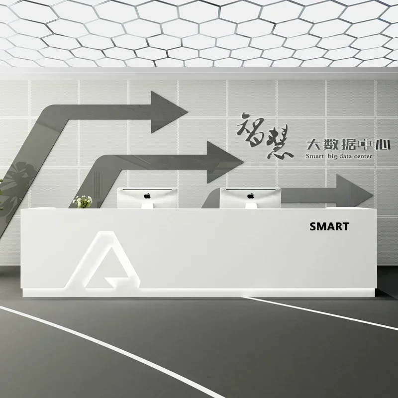 

Simple Modern Front Desk Cashier Clothing Store Bar Beauty Salon Reception Information Desk