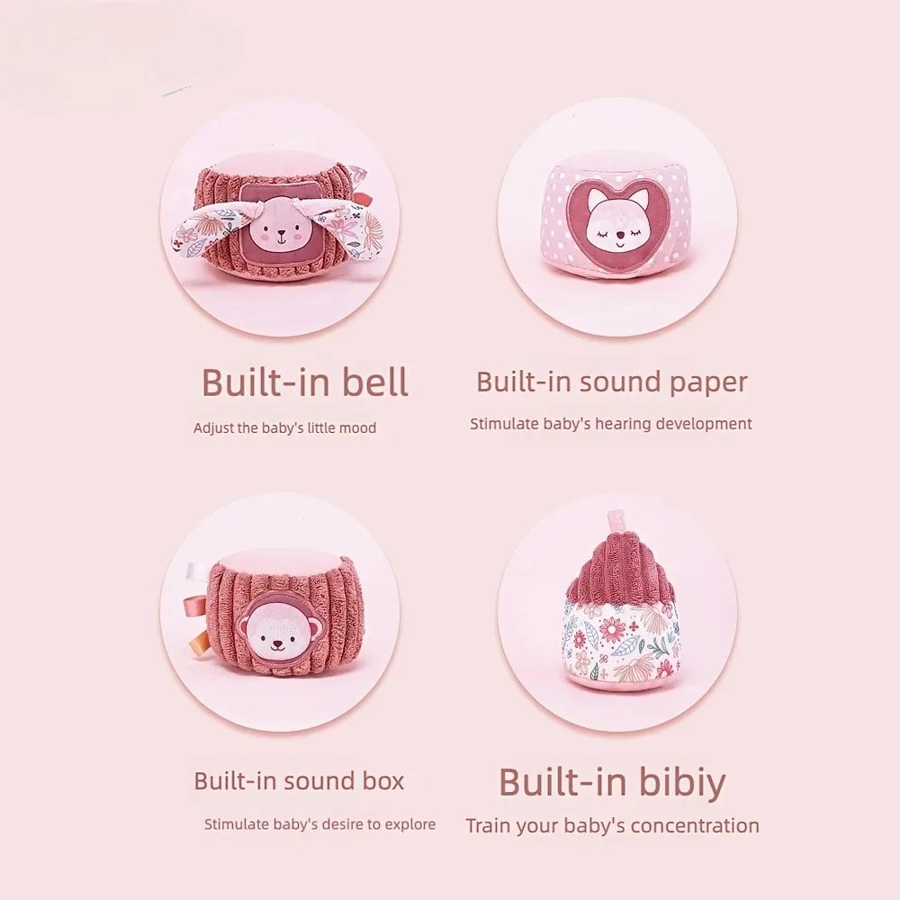 Regenbogen-Stapelturm-Spielzeug für Kleinkinder, pädagogisches Quetschspielzeug mit bunten Herz- und Tierformen, Entwicklung der Feinmotorik