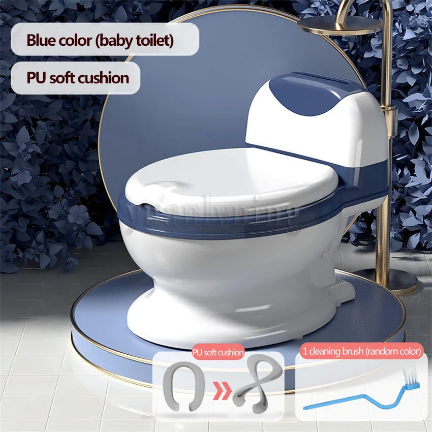 New Style Baby Potty Training Toilet Seat Backrest Pots Boys & Girls Pot Children Soft Pad Potty Toilet Bedpan 1-8 Years Old