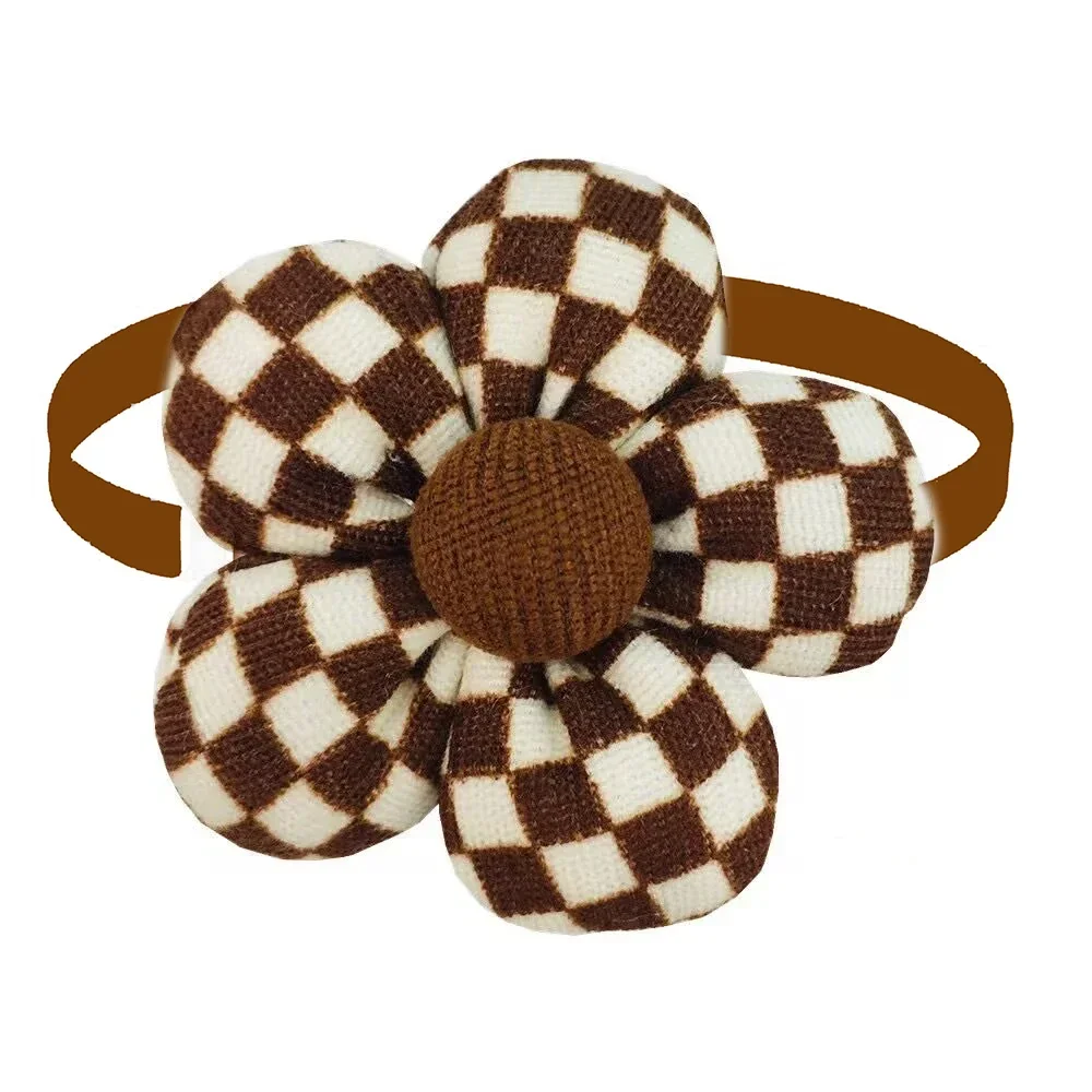 50/100pcs Small Dog Bow Tie Pet Supplies Brown Bowknot for Small Dog Cat Fashion Cute Pet Bow Tie Dog Supplies Dogs Grooming
