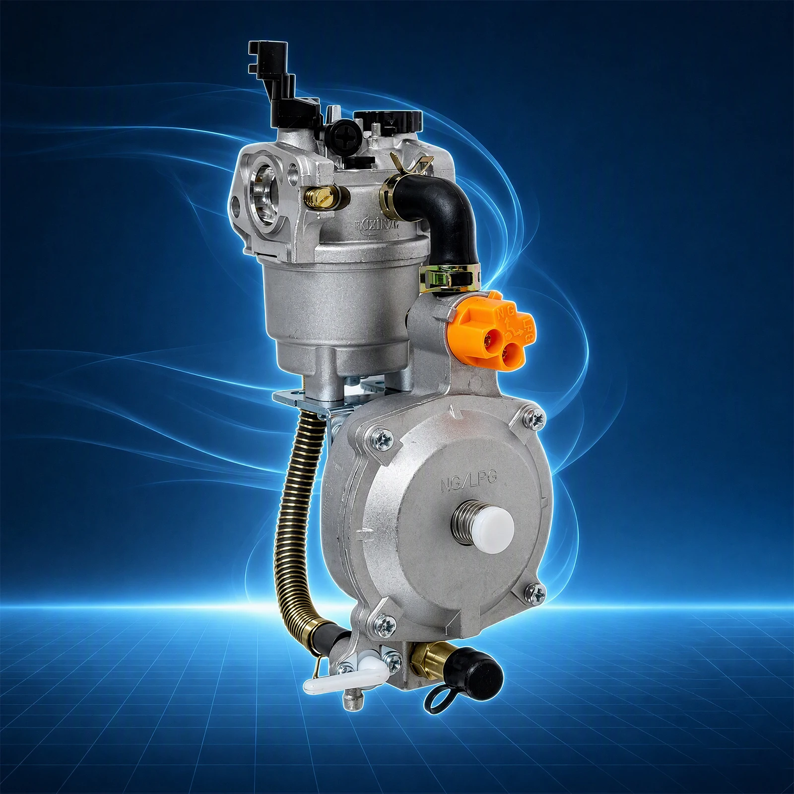 Carburador de Combustible Dual LPG NG para Generador 168F GX160 8HP 9HP 2KW-6.5KW, Bomba de Agua, Gasolina, Aleación