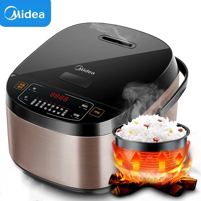 Midea Rice Cooker 5L Large Capacity Multifunctional Electric Cooker Non-stick 220V Home Kitchen Appliances Easy to Use