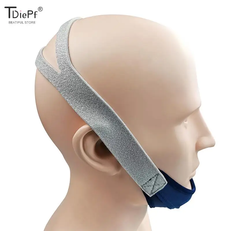 

1PCS Anti Snore Chin Strap Nylon Elastic Breathable anti-Snoring Chin Belt Mouth Breathing Band Apnea Belt Improve Sleeping Care