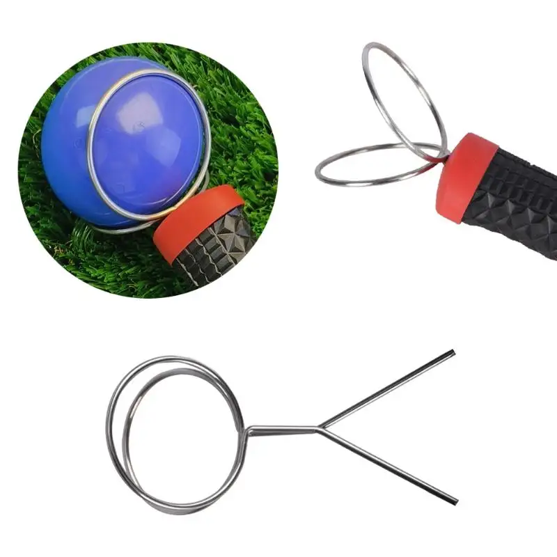 1Pc Metal Coil Ball Clamp Golf Ball Retriever 60mm Ball Clip Grabber Park Ball Pick Up Tool Picker For Golf Practice Accessories