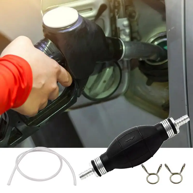 Hose Siphon Pump Hand Car Fuel Tank Sucker Oil Transfer Fuel Pump Petrol Diesel Liquid Manual Pump Syphon Fuel Saver For Cars