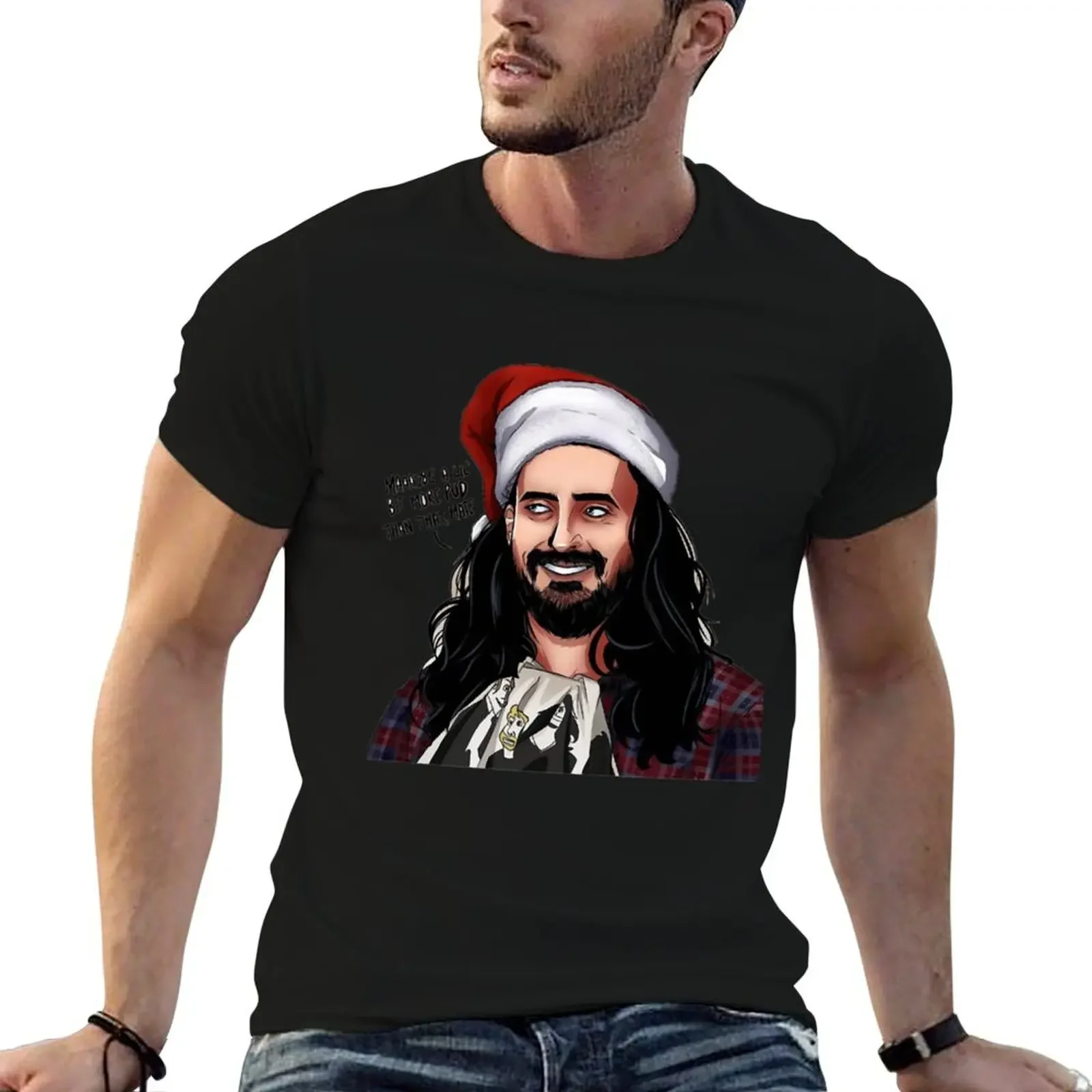 aunty donna Xmas T-Shirt customizeds sports fans korean fashion graphic shirts Men's t-shirt