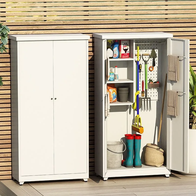 Balcony tool storage mop storage cabinet