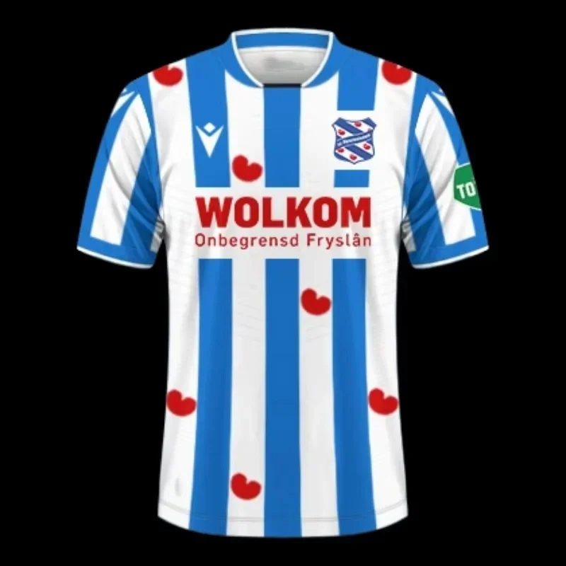 2025 الصيف الكبارseredesie قميص كرة القدم التدريب Heerenveen المنزل بعيدا سترة رياضية علوية سريعة الجافة تي شيرت #1