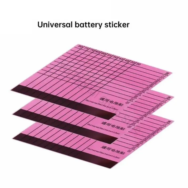 96BA Mehrzweck-Batterieaufkleber, 10 Stück, Kunststoff-Klebefolien, starke Klebrigkeit, geeignet für verschiedene – Detail 8