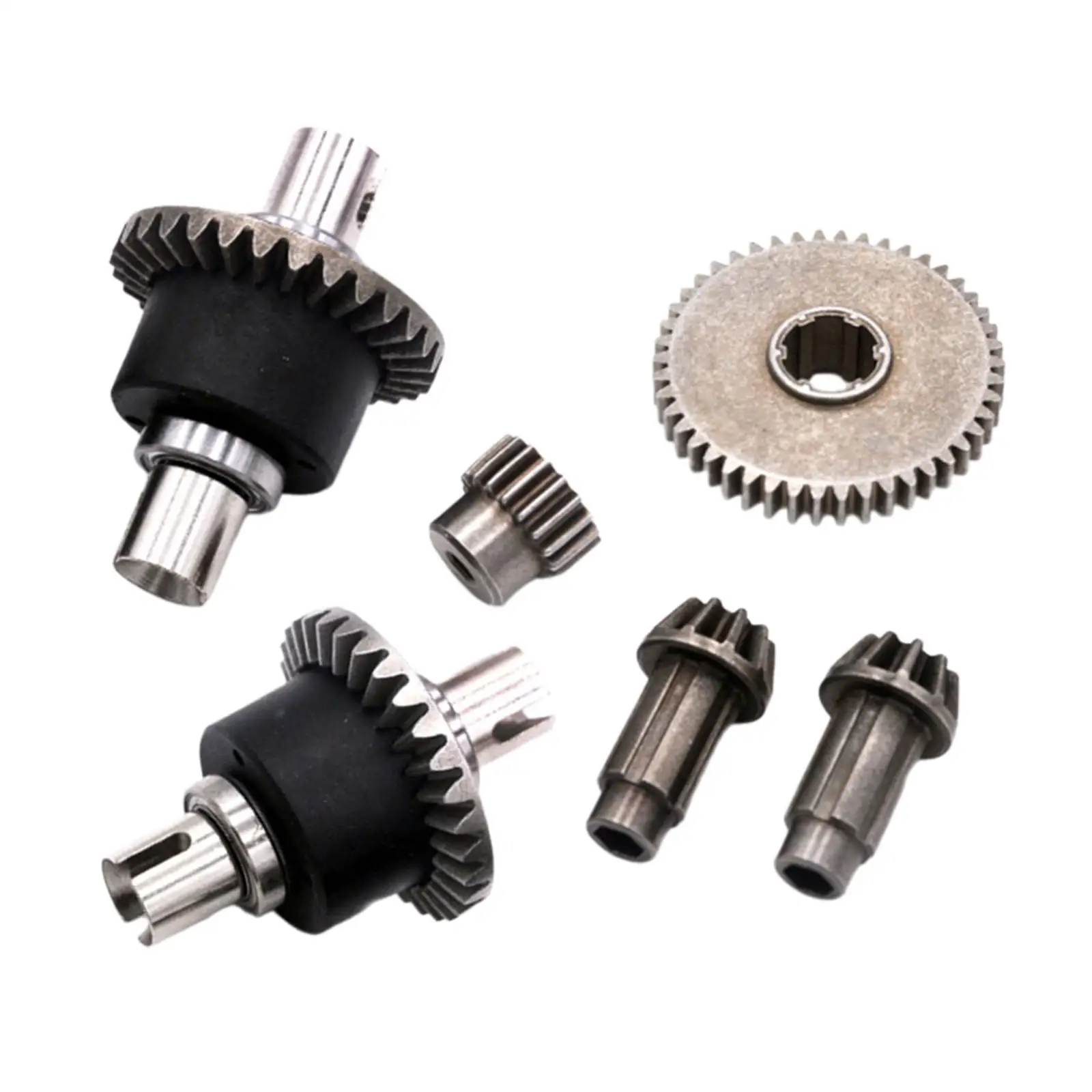 RC Car Metal Differential Gears Upgrade Part 1/16 Scale Front Rear Axle Kit for 16102 16103 Model Truck Spares