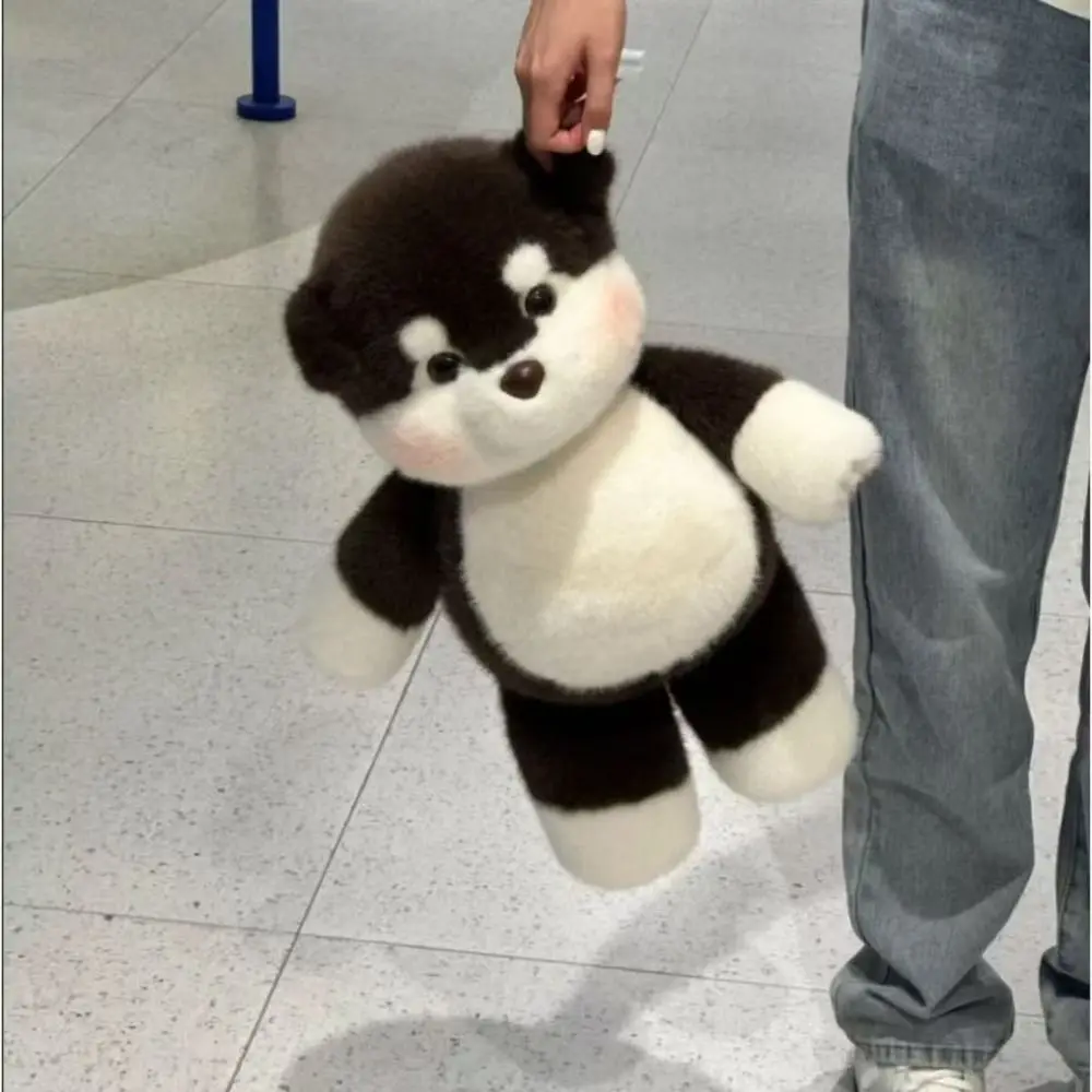 Nuovo design morbido cane peluche cuscino di peluche supporto emotivo simpatico peluche cuscino di peluche da 17,7 pollici