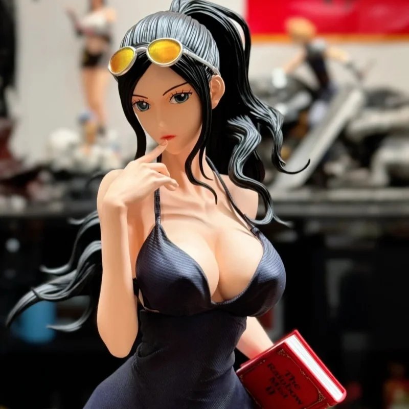 New Bandai 34cm Sexy Beauty One Piece Hf Nico·Robin Standing Position Model Pvc Desktop Ornaments Collectible Toy Boy Gift