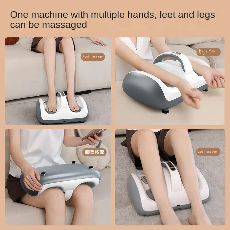 Leg Sole Vibration Hot Compress Body Massager,Fully Automatic Kneading Relax Foot Therapy Machine,Relieve Soreness Feet Massager