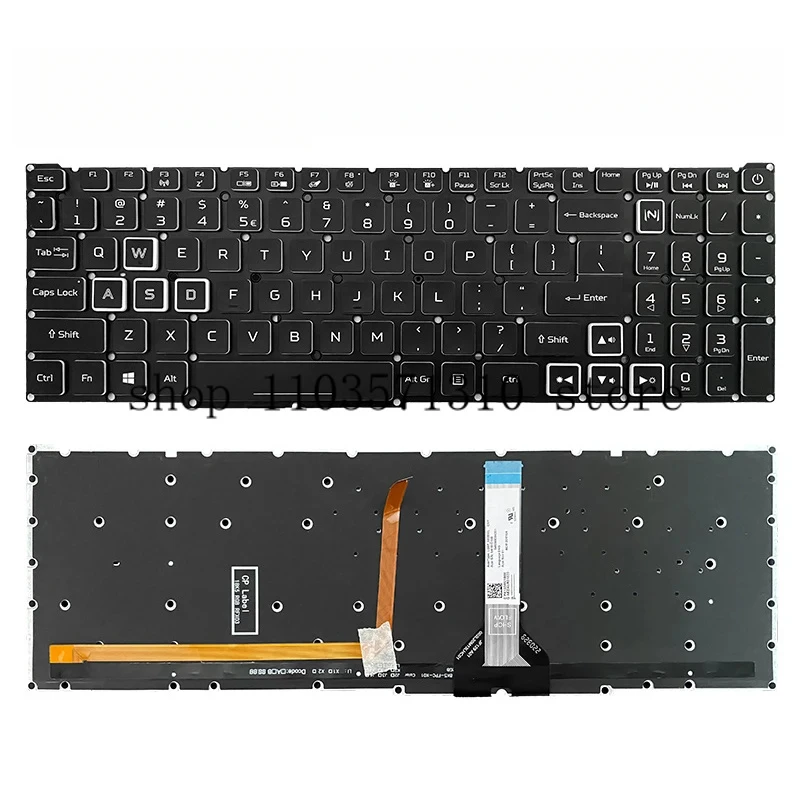 New Original laptop keyboard for Acer Nitro 5 AN515-56 AN515-46 AN515-57 alAN515-58 AN515-58-51R3/52sm/76rw AN515-45 n20c1