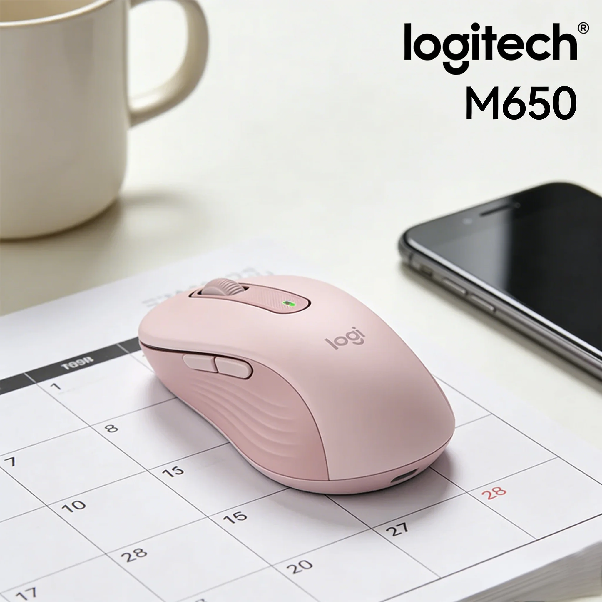 

M650 /M650L 2000DPI Precision Mouse SmartWheel Fast Scroll Customizable Side Buttons