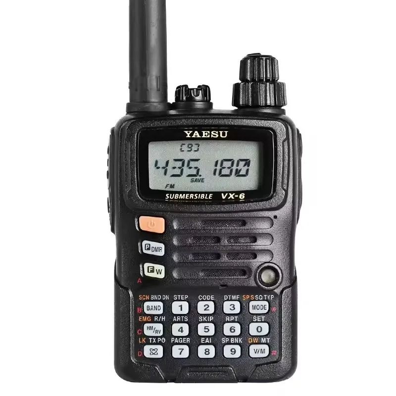 

Yaesu VX-6 Dual Band Handheld Waterproof 5W Radio Wireless Two Way Walkie Talkie Digital Portable Long Range Radio VX-6R VX-6E