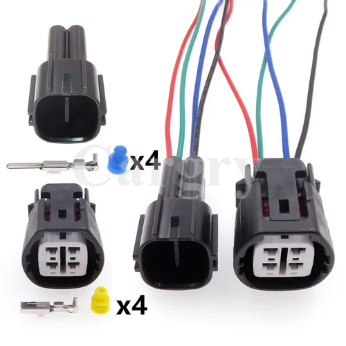 1 Juego de arnés de reparación de regulador de alternador 4P con conjunto de CA de Terminal para Honda Acura TOYOTA 6189-0694 90980-11964