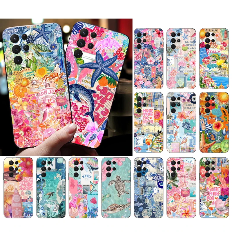 

Summer Sceneary Ocean Animal Case For Samsung Galaxy A55 A16 A56 A36 A23 A35 A15 A53 A54 A33 A34 A25 A05S A52 A52S A14 A13 A71