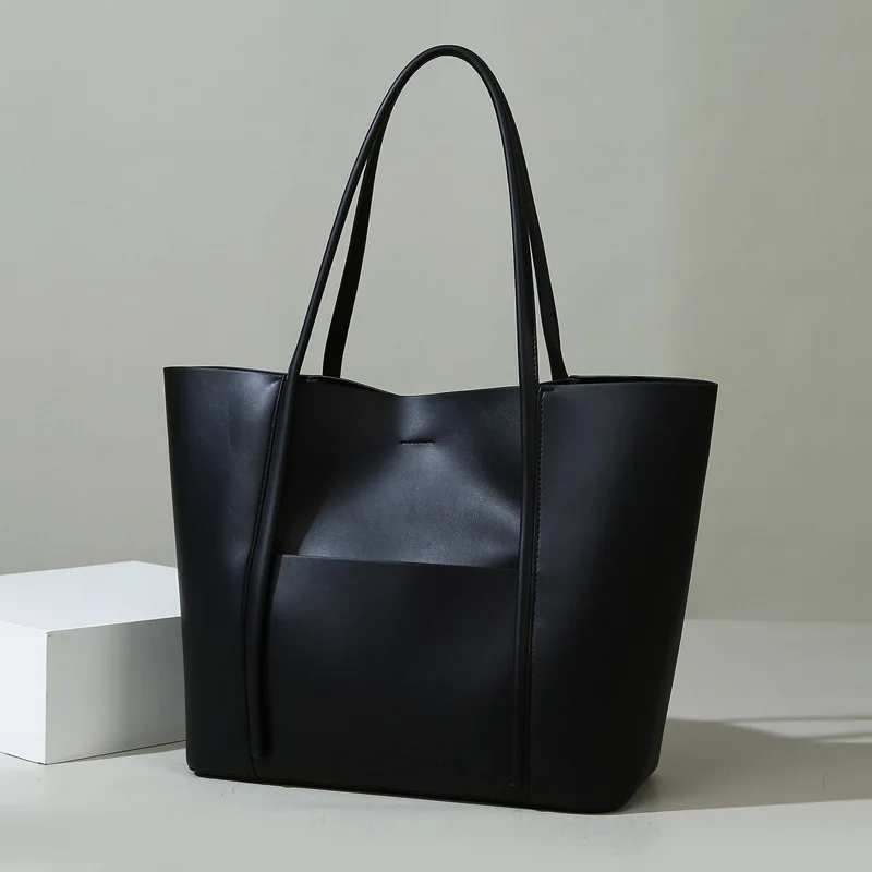 Tote Bag Women's Bag2024New High-End Large Capacity Mother-Daughter Bag Trendy Fashion Simple Shoulder Bag Women