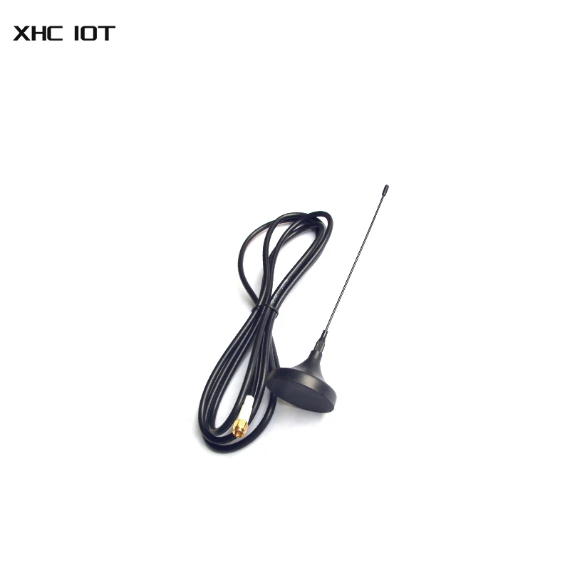 2PCS 433MHz Sucker Antenna WIFI Uhf XHCIOT TX433-XP-200 SMA Male High Gain 4dBi 2m Extension Cable RF Magnetic Base