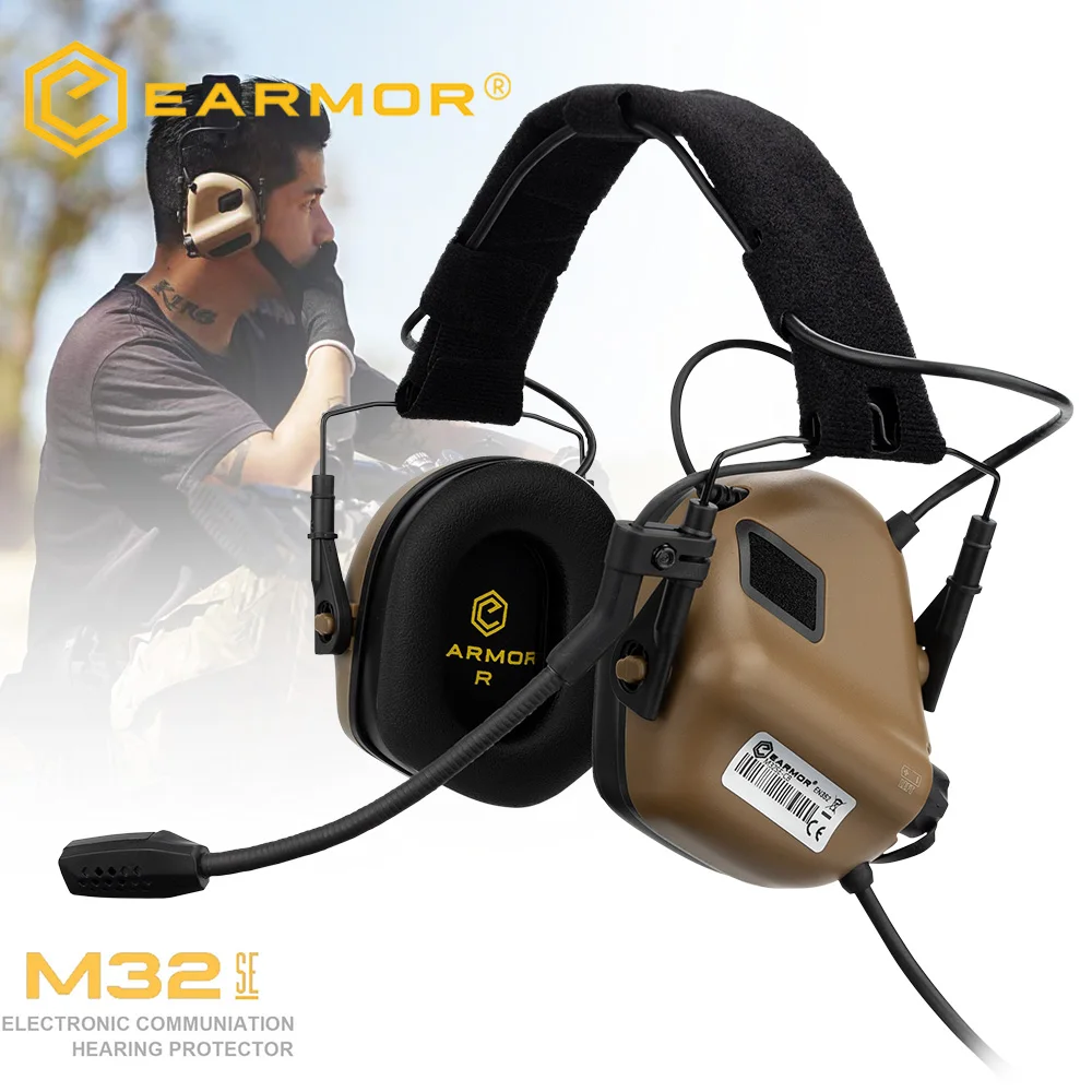EARMOR M32 SE auriculares cancelación ruido 22dB protección auditiva táctica - imagen 3