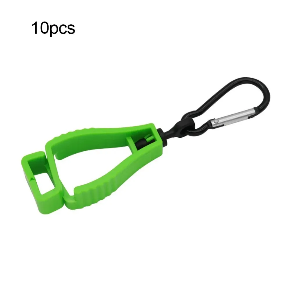 10pcs Portable Multi-Purpose Glove Grabber Clip Safety Carry-On Glove Holder Hanger Anti-lost Plastic Work Clamp Worker