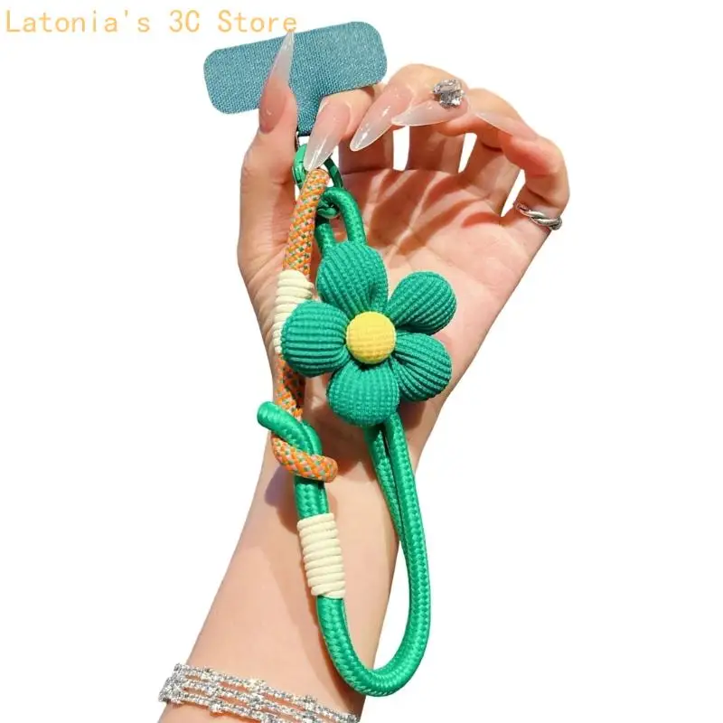 Modisches Blumenmuster, universelles Handy-Handgelenk-Lanyard für Anti-Verlust-Sicherheit – Detail 5