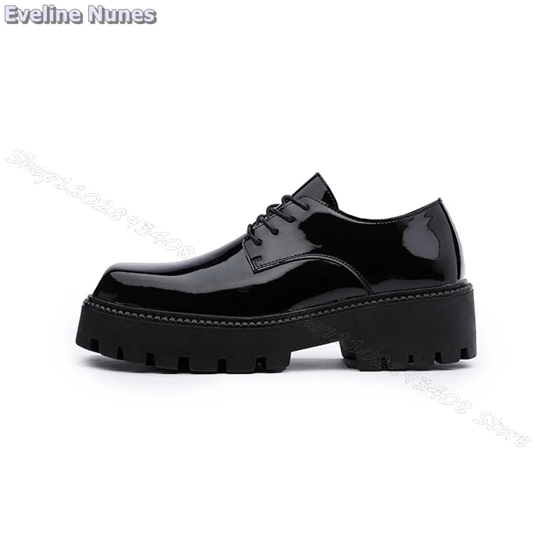 Green Sole Lace up Men Shoes Patent Leather Men Shoes Wear Resistant Men Shoes Fall Casual Men Shoes Size 38-44 Zapatillas Mujer