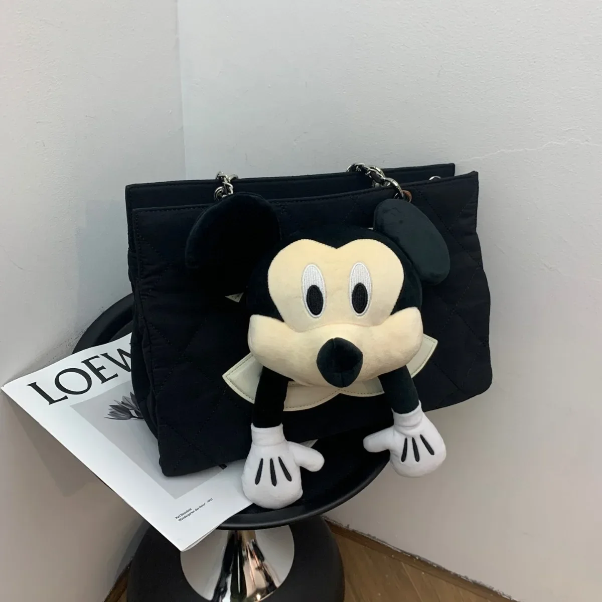 Sacs à main Disney pour femmes, sacs à bandoulière de grande capacité, étuis mignons, poudres coréennes à la mode