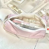Multi-function School Pencil Cases Stationery Storage Bag Portable Large-capacity Pen Bag Pencil Case Pencil Bag Macaron Color