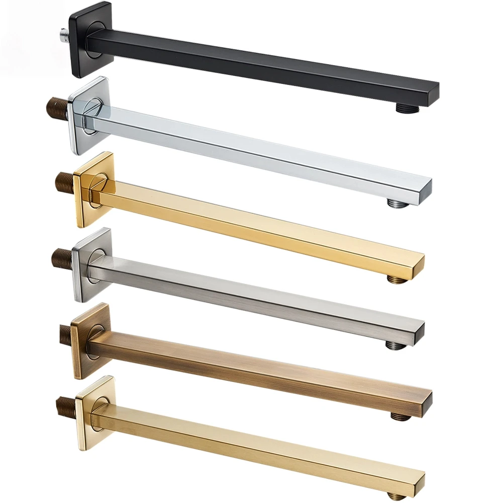 

G1/2 Wall Mounted Shower Arm For Bathroom Stainless Steel Gold Fixed Pipe Shower Head Holder for Shower Set